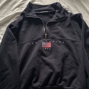rare brandy melville half zip sweatshirt